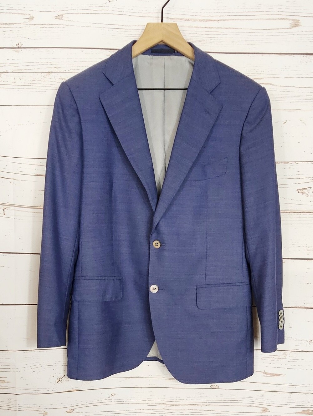 Suitsupply | Lazio Slim Fit Super 110 Wool Italian Blue Blazer